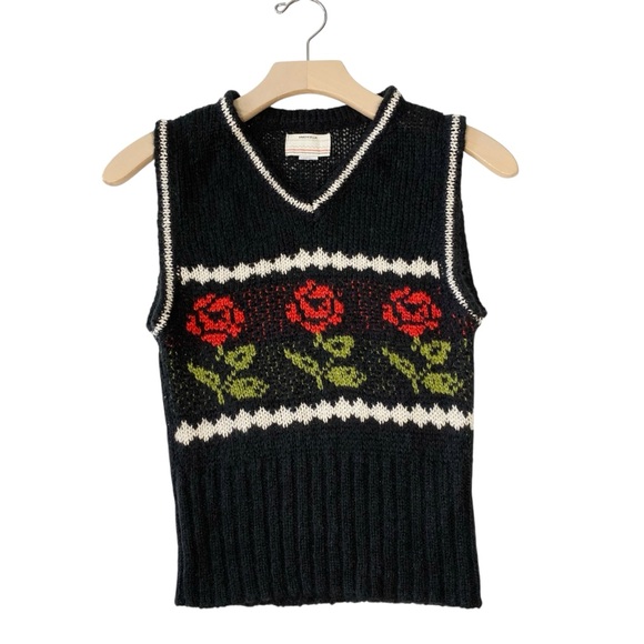 Urban Outfitters Sweaters - VINTAGE URBAN OUTFITTERS Rose Sweater Vest